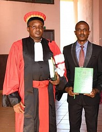 Check out the thesis defense in picture