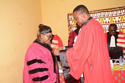 Check out the thesis defense in picture